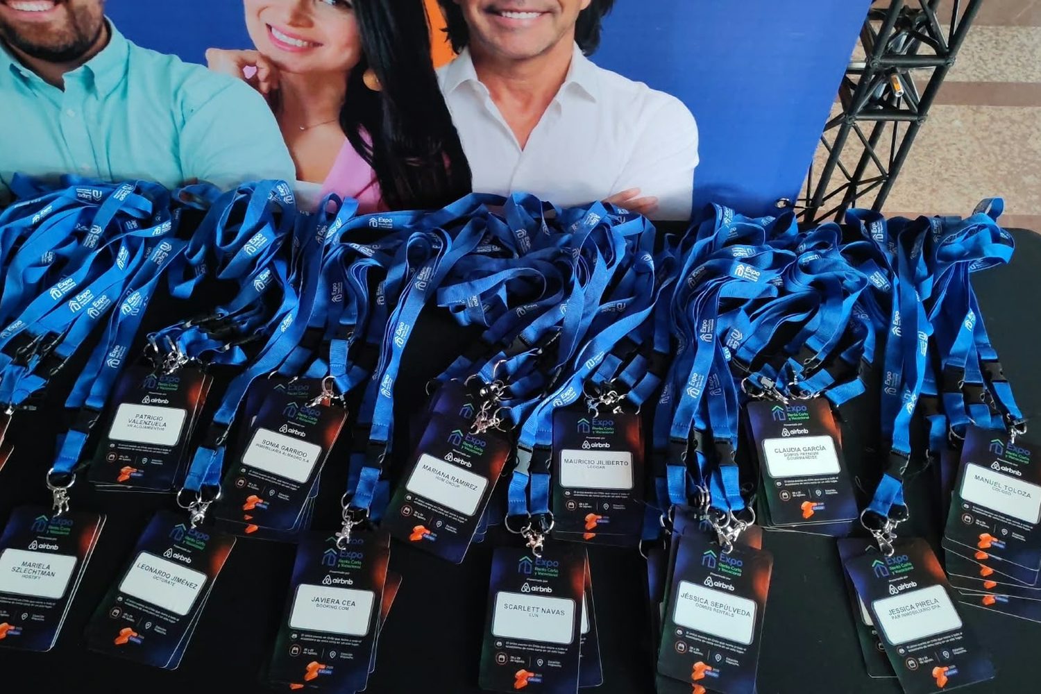 Credenciales impresas para evento