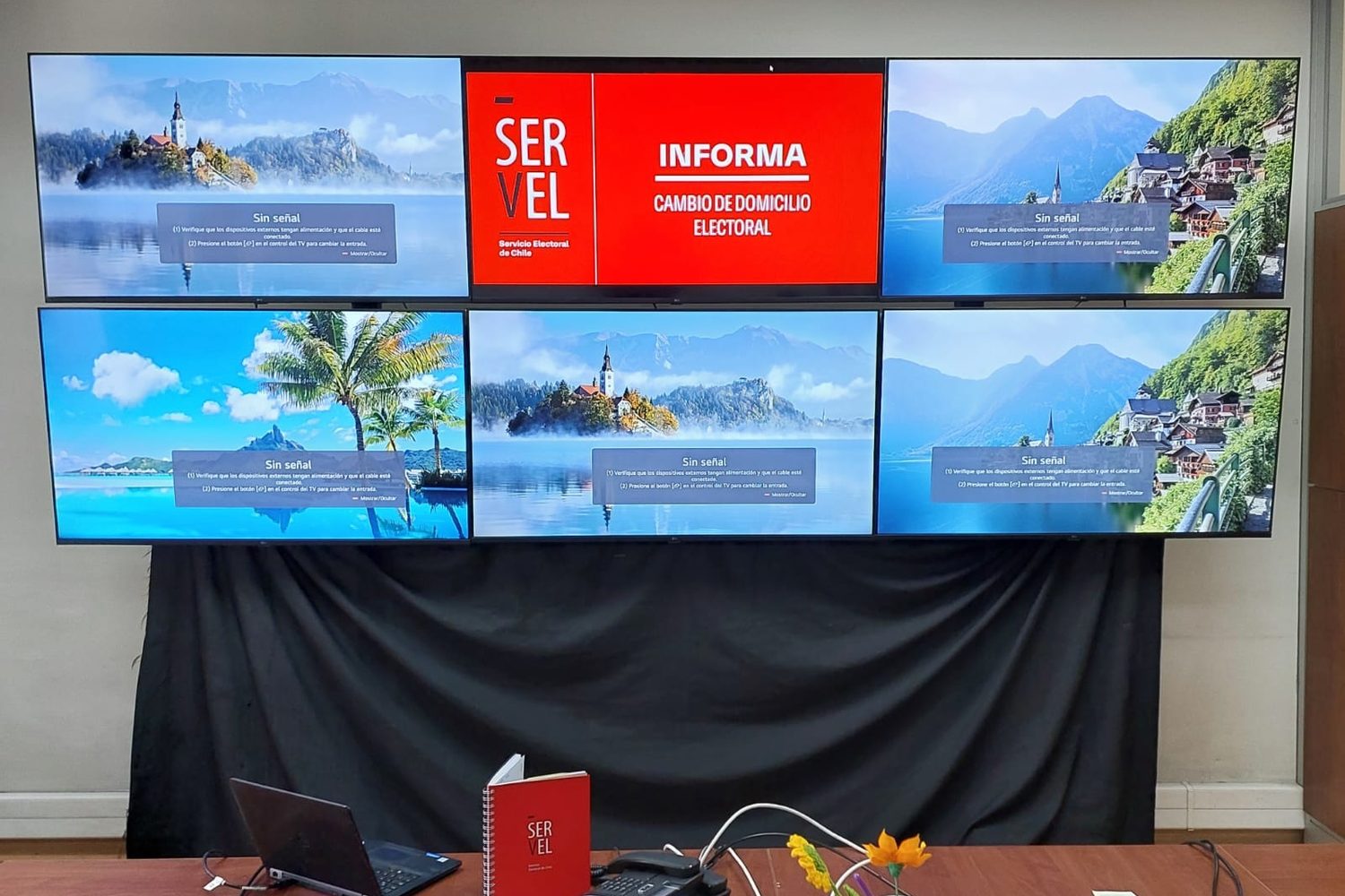 Video wall en oficina