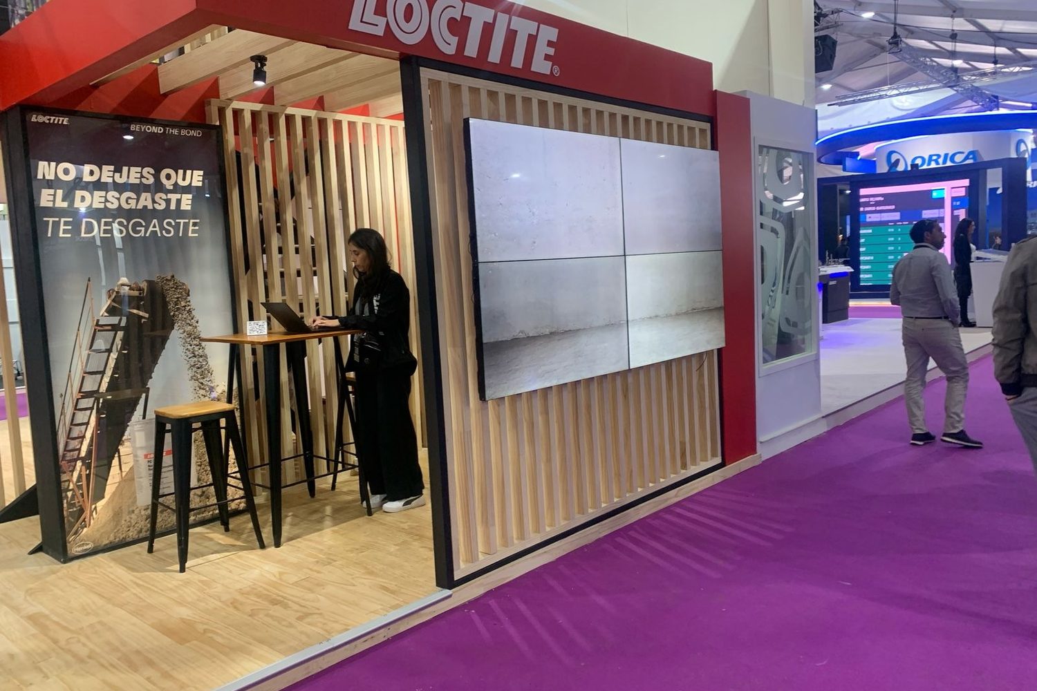 Video wall en stand de feria